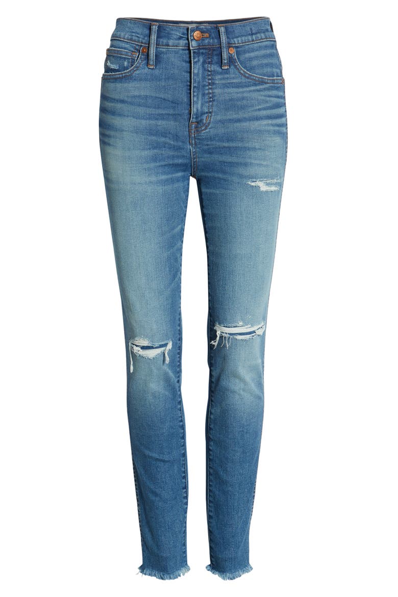 10-Inch High Rise Skinny Jeans, Alternate, color, WILSHIRE