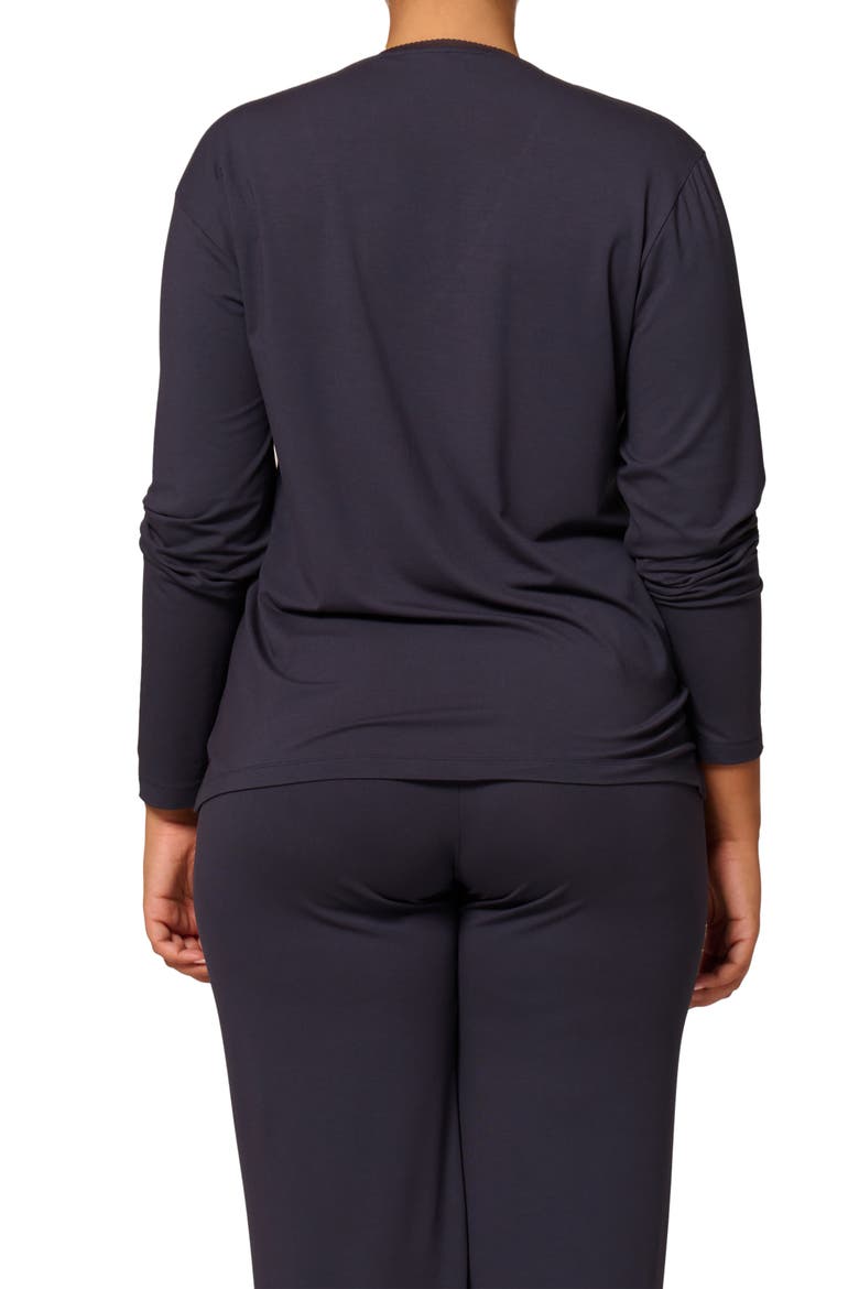 Aurore V-Neck Pajama Top, Alternate, color, FULL MOON