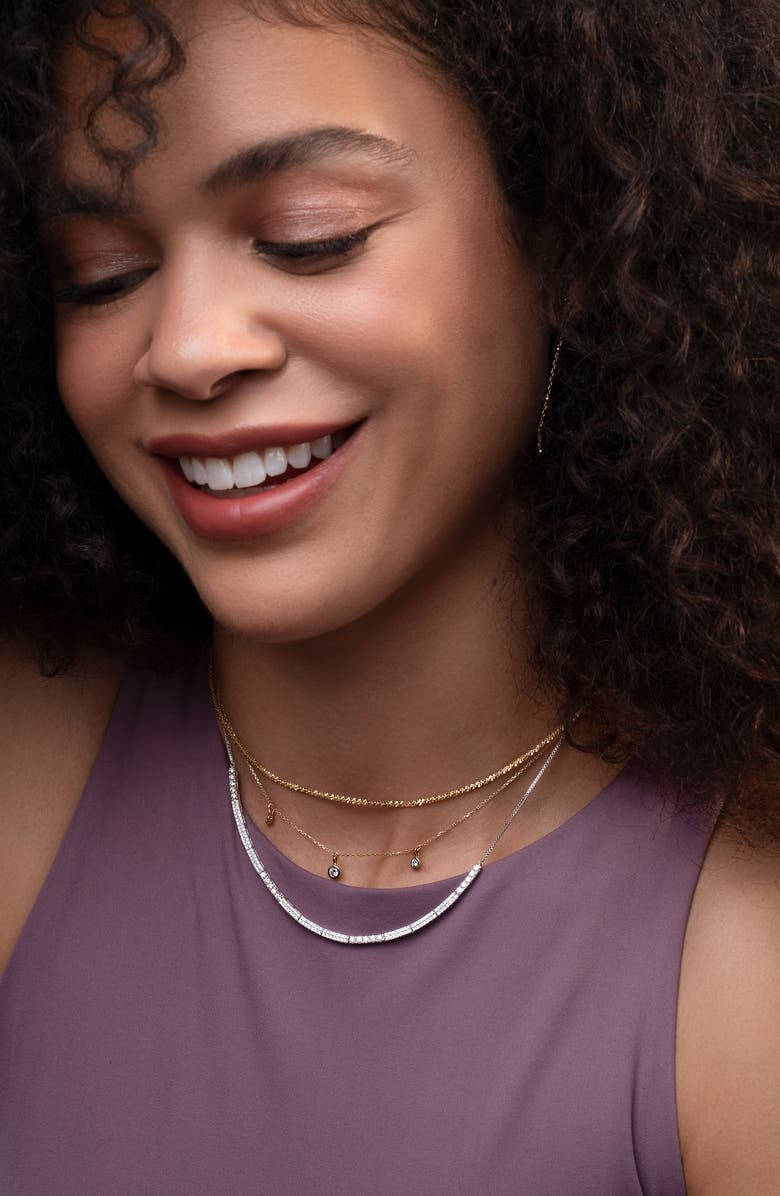 Bony Levy Large & Small Diamond Tennis Necklace, Alternate, color,