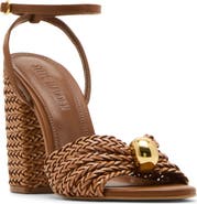 【STEVE MADDEN】CHEYLA ブロックヒール サンダル ゴールド CHEYLA Gold Raffia Women's Block Heels – Steve Madden