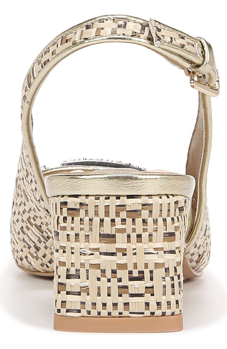 Franco Sarto Racer Crystal Buckle Slingback Pump, Alternate, color,