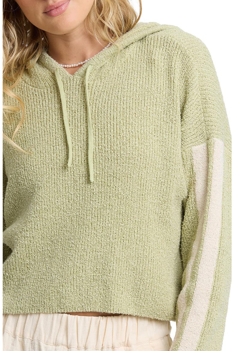 Dawn Sweater Hoodie, Alternate, color, SMOKE GREEN