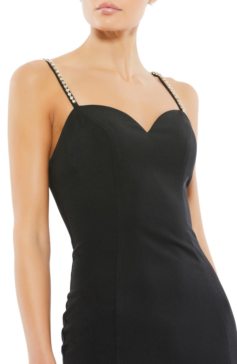 Ieena for Mac Duggal Crystal Embellished Strap Gown, Alternate, color,