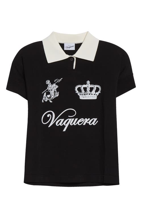 Vaquera Short Sleeve Polo In Black