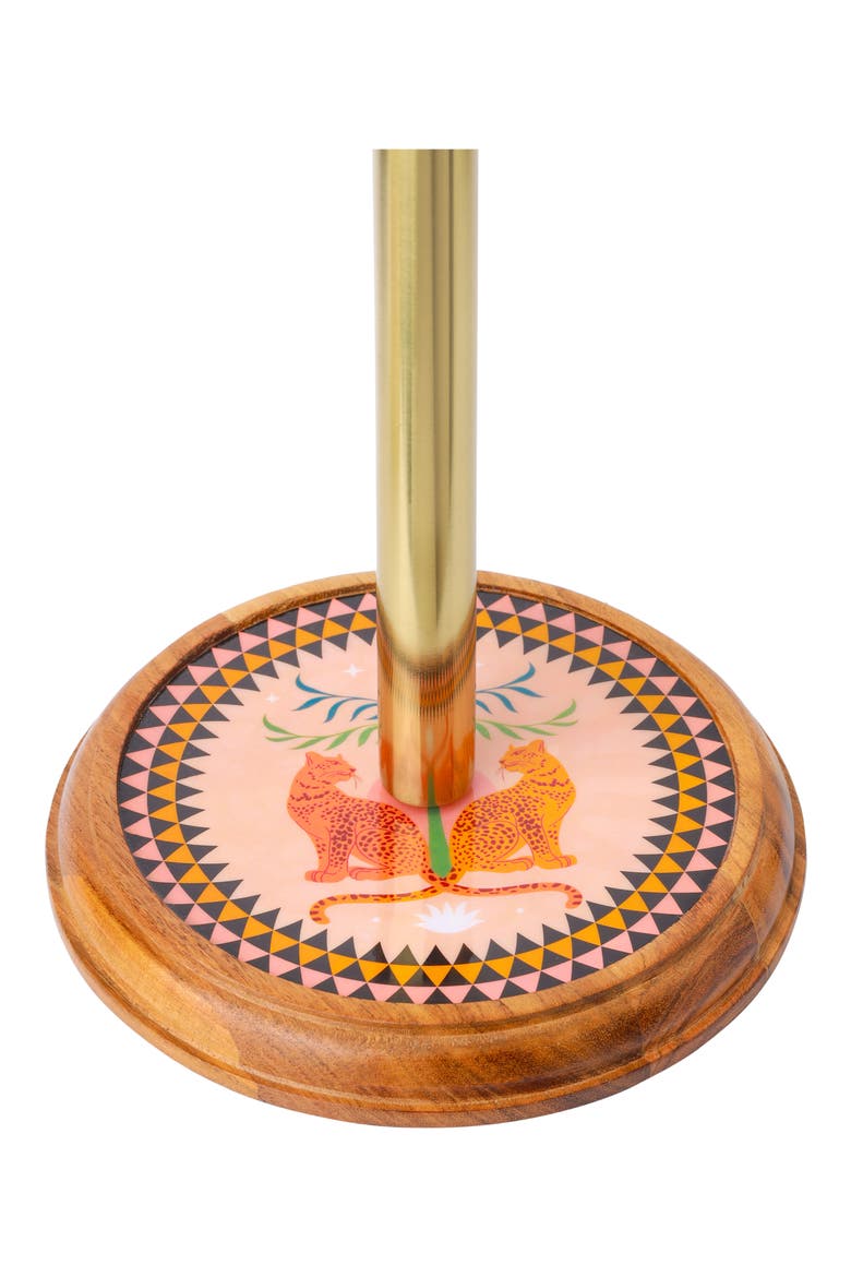 Majestic Leopards Paper Towel Holder, Alternate, color, PINK