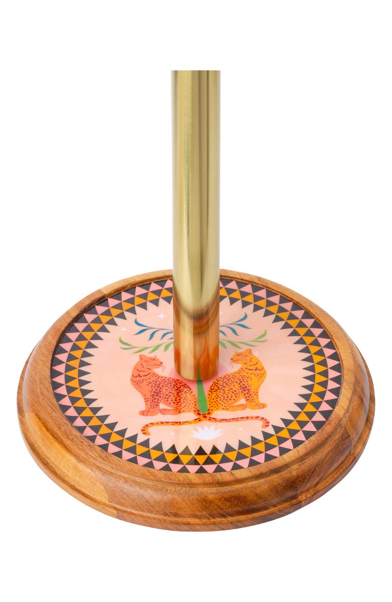 Tiramisu Majestic Leopards Paper Towel Holder, Alternate, color, Pink