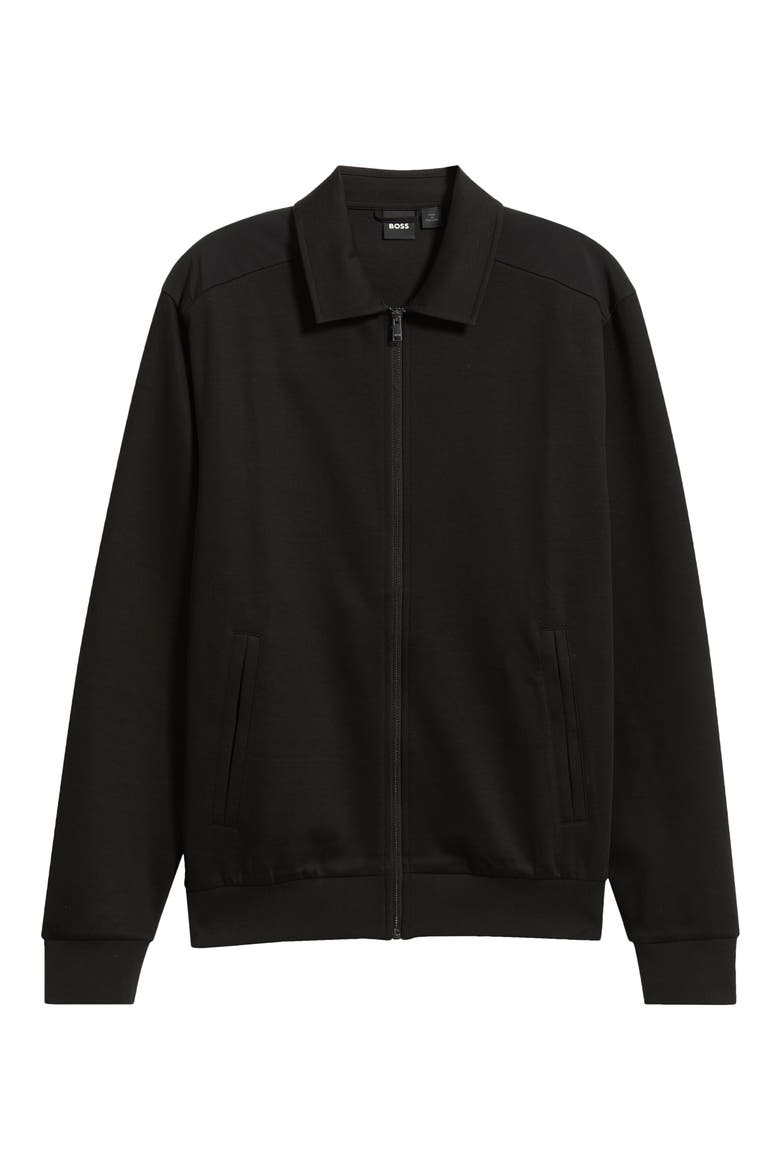Sigmon Zip Shirt Jacket, Alternate, color, BLACK