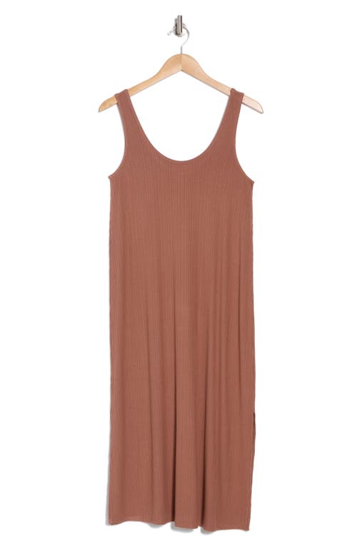 Nordstrom Rack Tranquility Rib Tank Nightgown In Brown Clove
