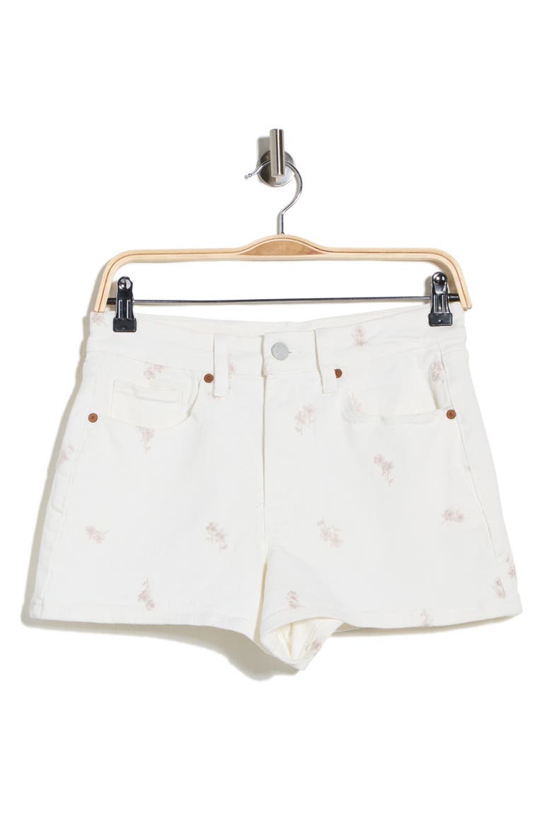 Reeve Floral Embroidered High Waist Denim Shorts, Alternate, color, SUMMER FLING