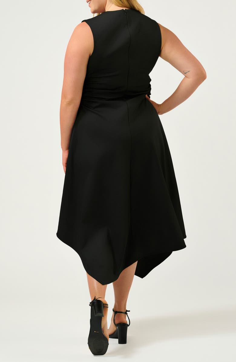 Estelle Carmen Asymmetric Sleeveless Maxi Dress, Alternate, color, Black