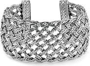 SAMUEL B. Sterling Silver Woven Cuff Bracelet