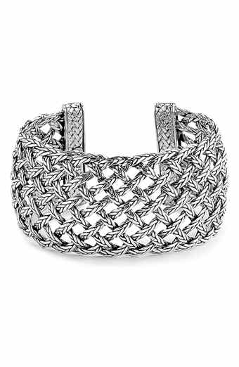 SAMUEL B. Sterling Silver Woven Cuff Bracelet