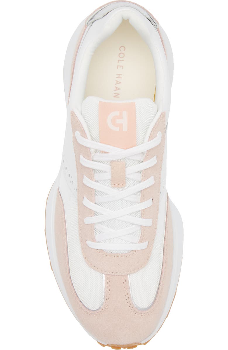 Cole Haan Grand Crosscourt Meadow Runner Sneaker, Alternate, color, White Mesh/ Cameo Rose Suede
