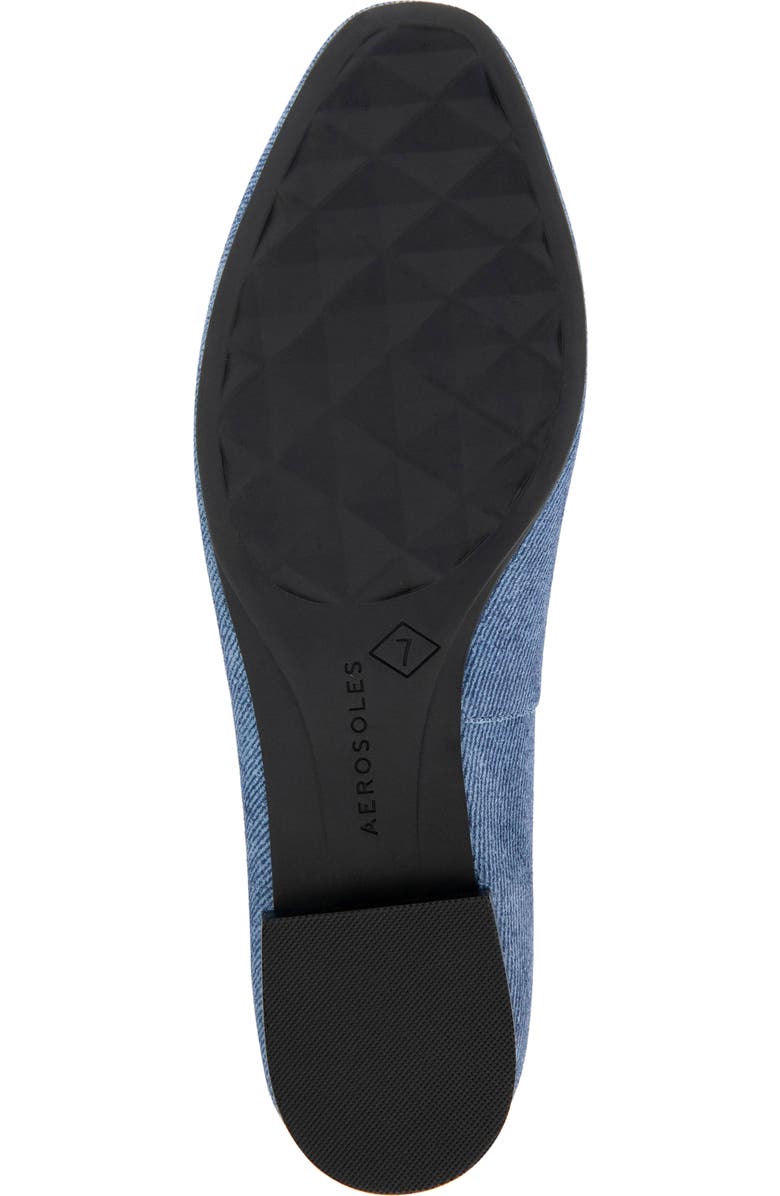 Aerosoles Amelie Ballet Flat, Alternate, color, Blue Jean Denim Suede