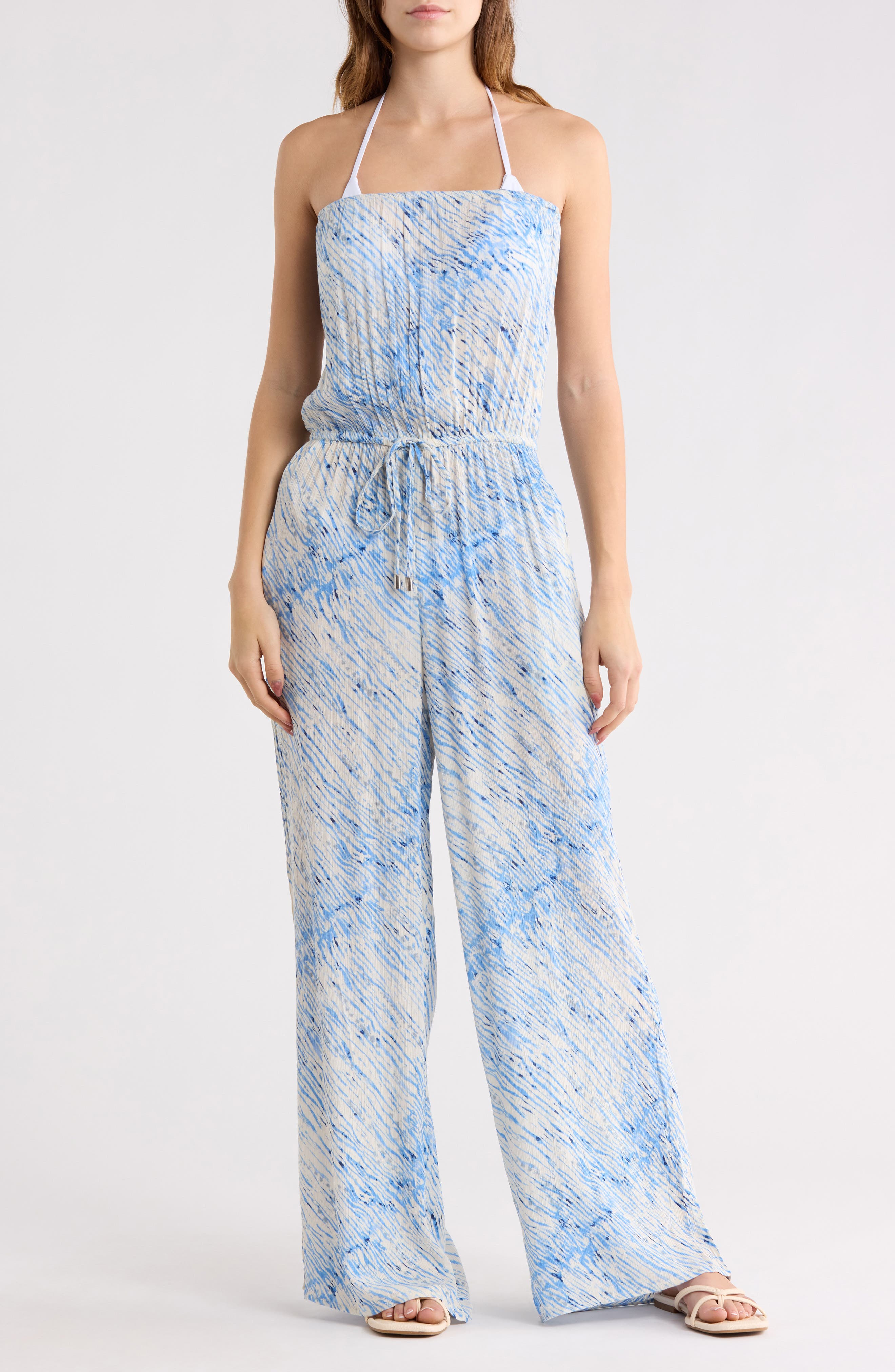 Elan Strapless Cover-Up Jumpsuit