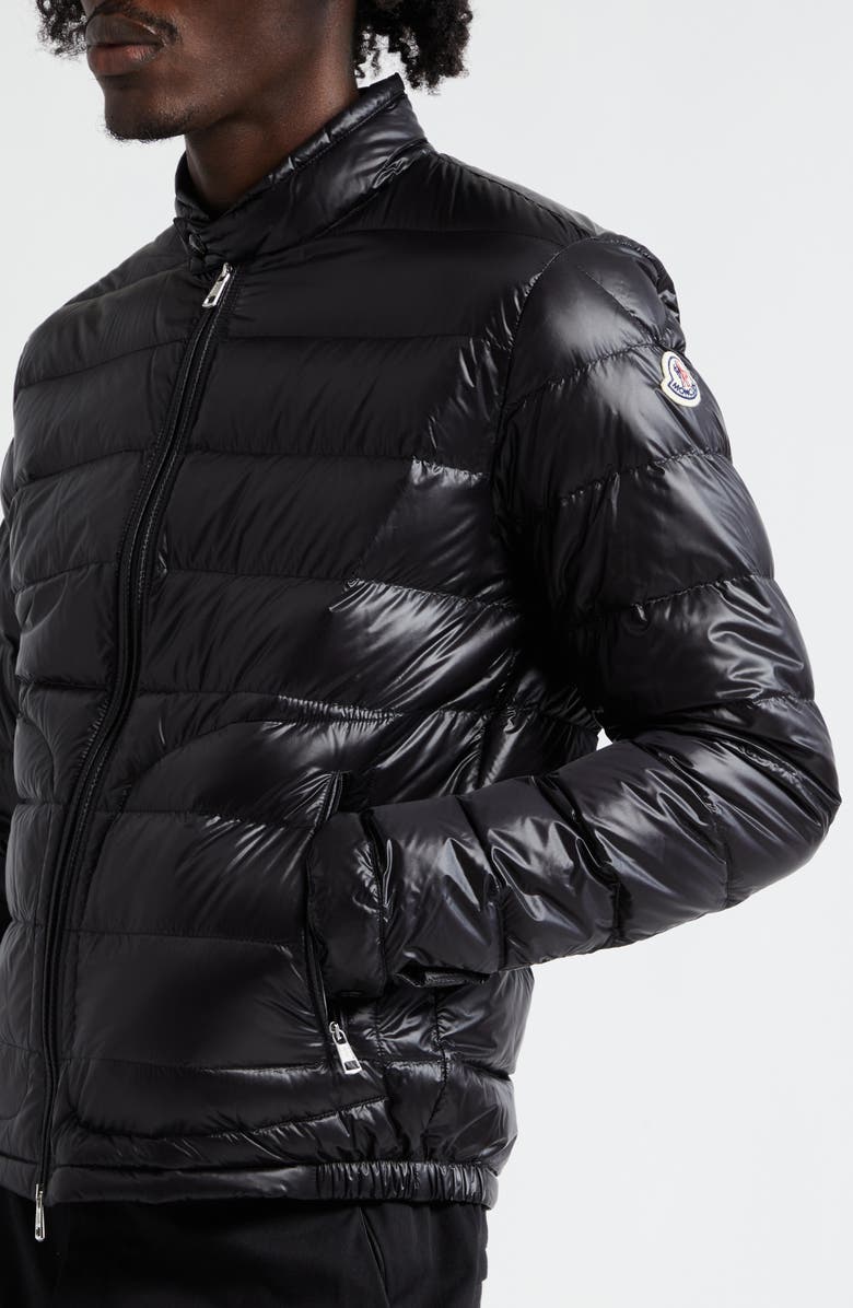 Moncler Acorus Down Jacket, Alternate, color, Black