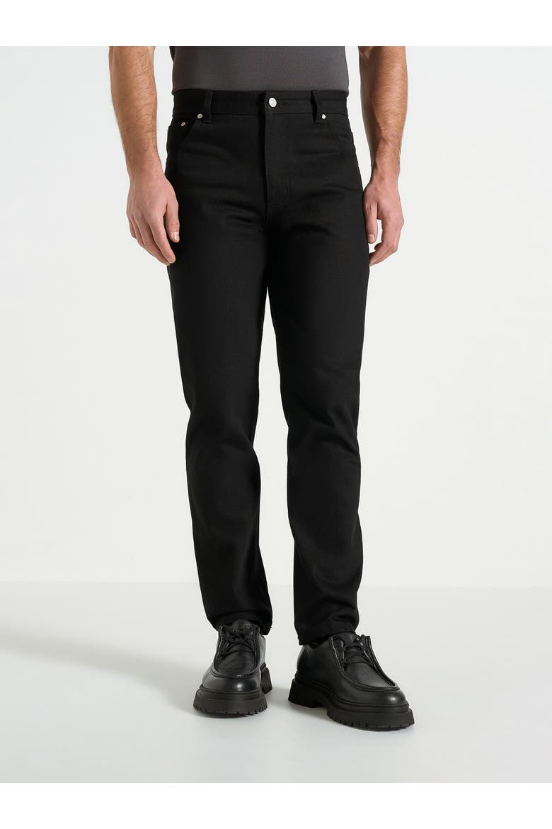 Relaxed Straight Leg Jeans, Main, color, Black