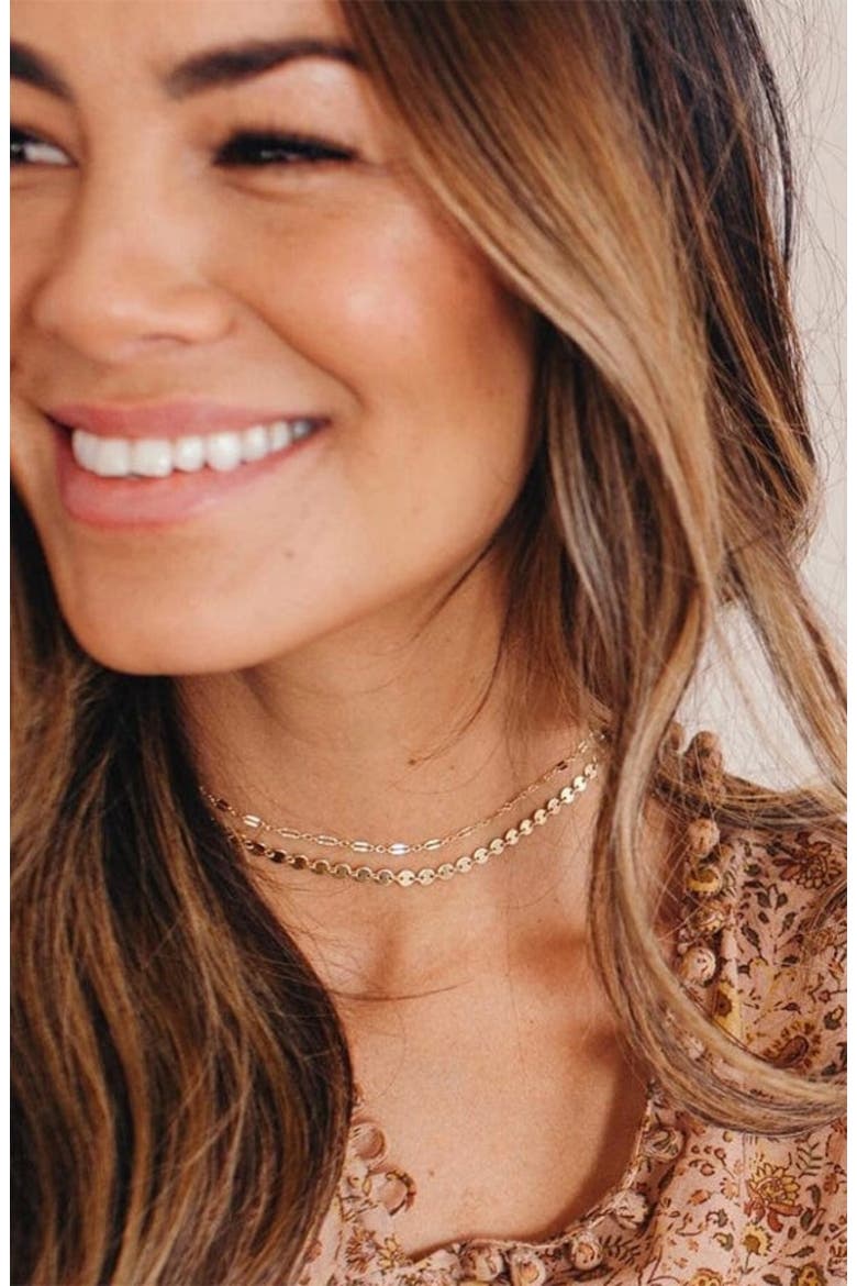 Poppy Choker Necklace, Alternate, color, Gold Filled