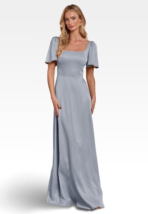 Clemmie Satin Bridesmaid Dress