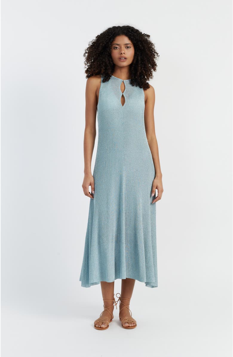 Chinti & Parker Laura Whitmore Siren Dress, Main, color, Titanium