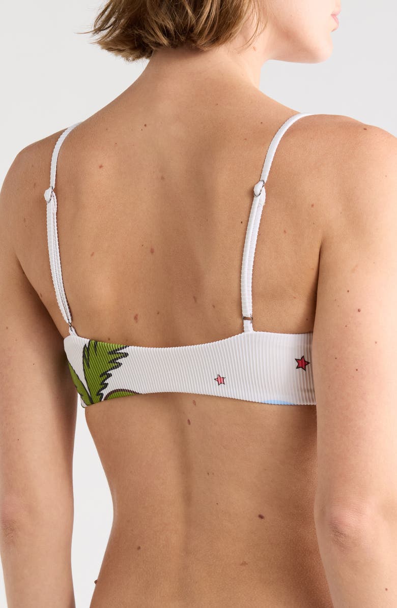 Maaji Vanessa Reversible Bikini Top, Alternate, color, Open White