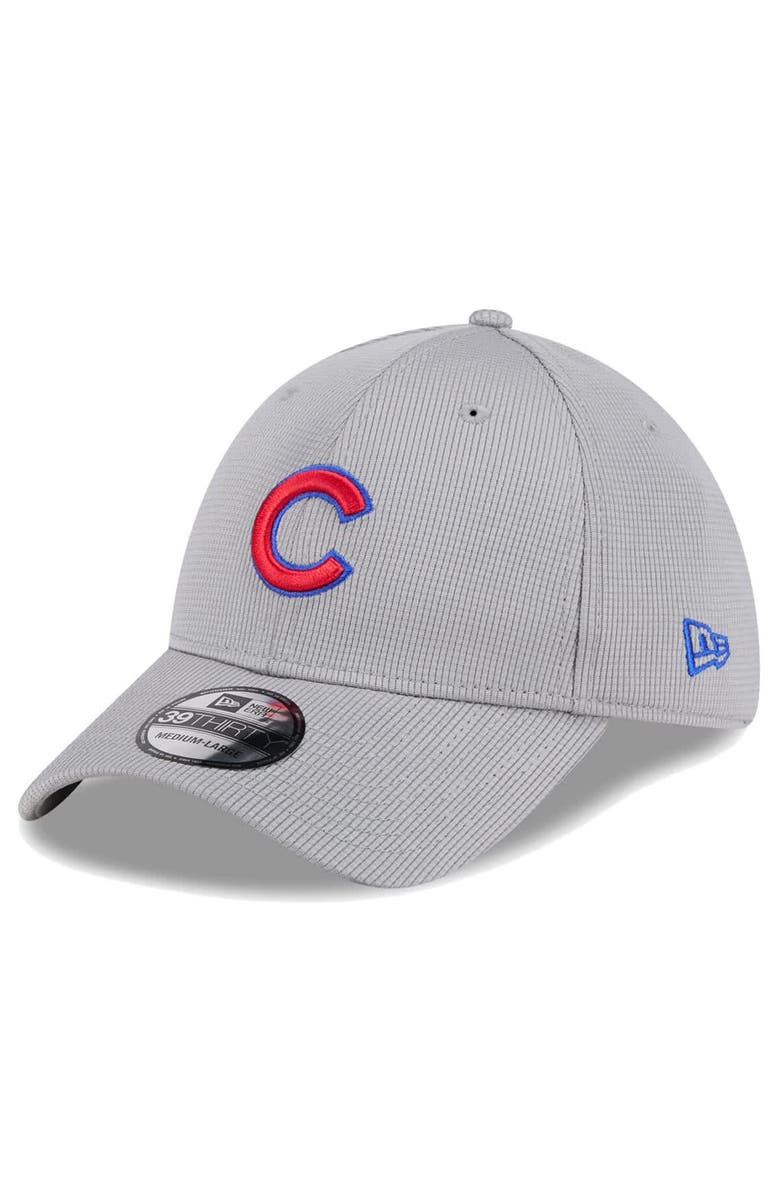 New Era Men's New Era Gray Chicago Cubs Active Pivot 39THIRTY Flex Hat, Main, color, Gray