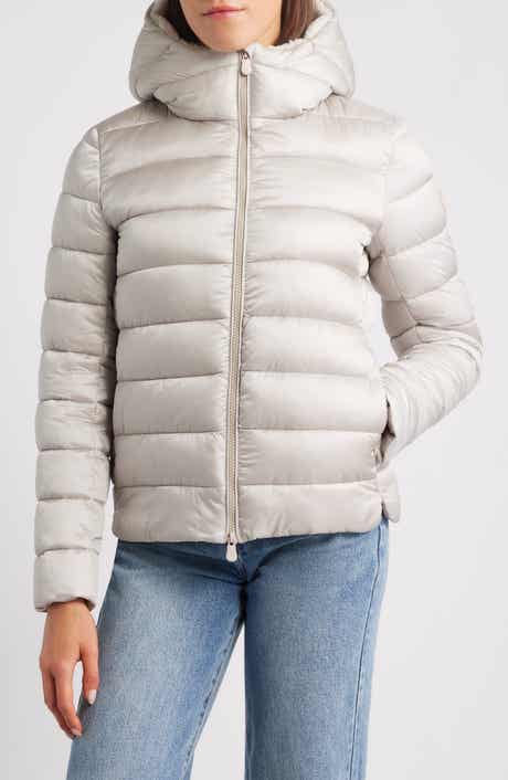 Save The Duck Gretel Faux Shearling Lining Hooded Puffer Jacket