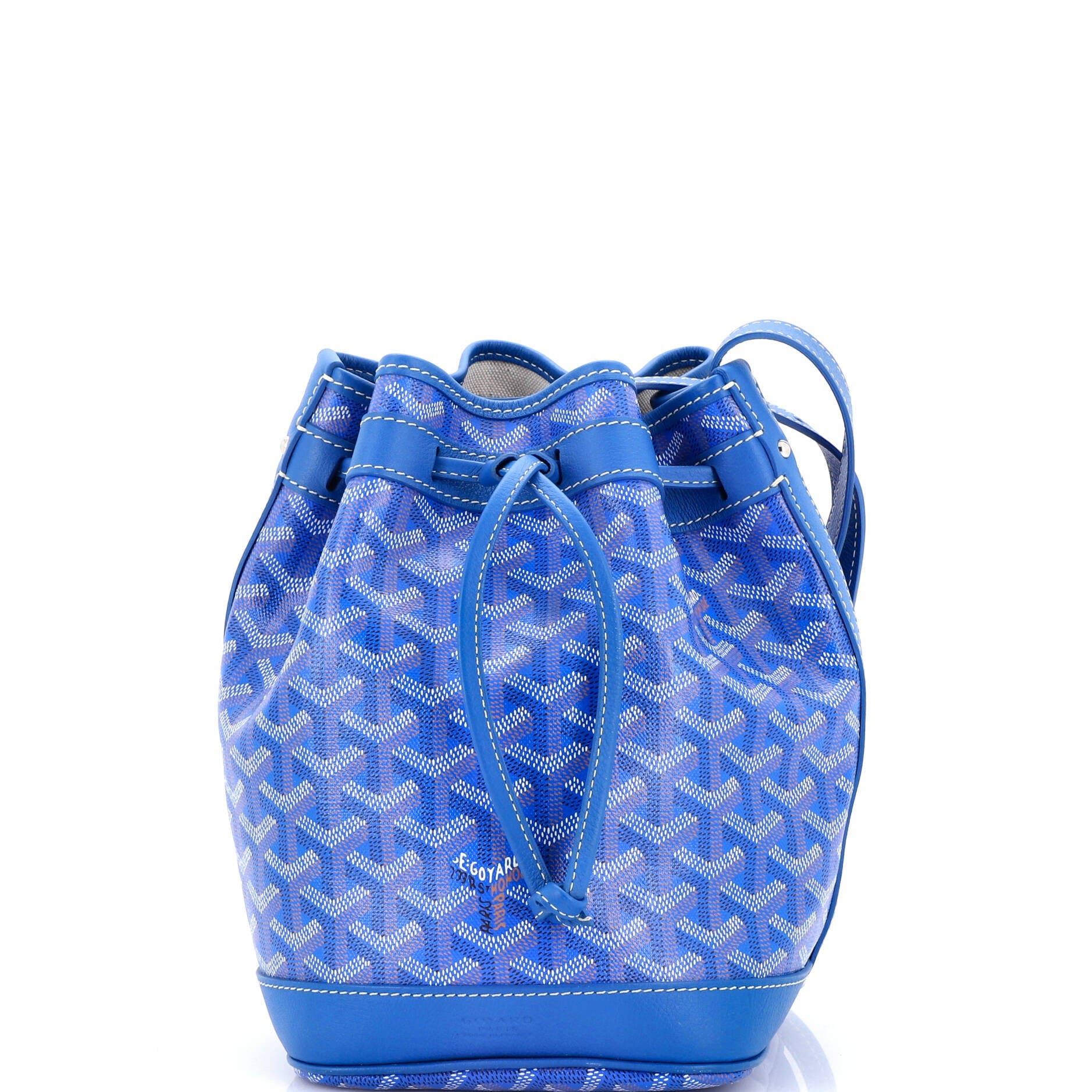 Pre-Owned Goyard Petit Flot Bucket Bag Coated Canvas PM, Main, color, 