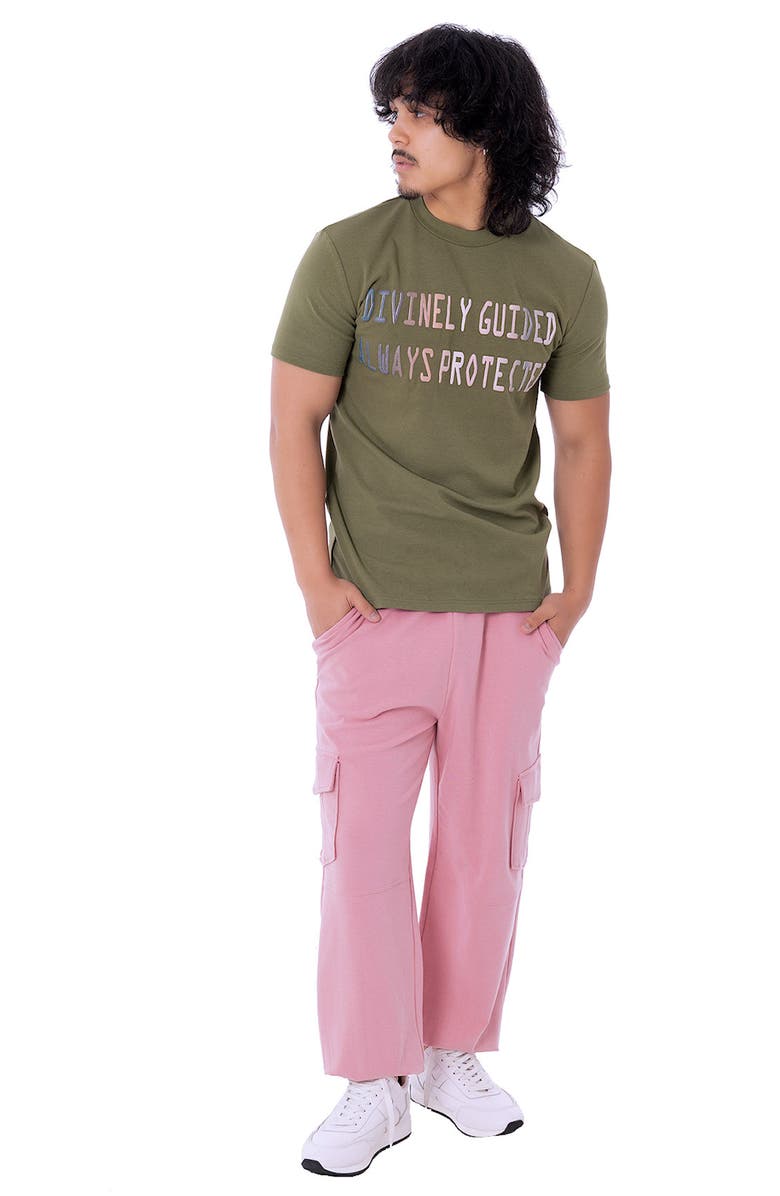 Dai Moda Always Protected Crew Neck T-Shirt, Alternate, color, Army