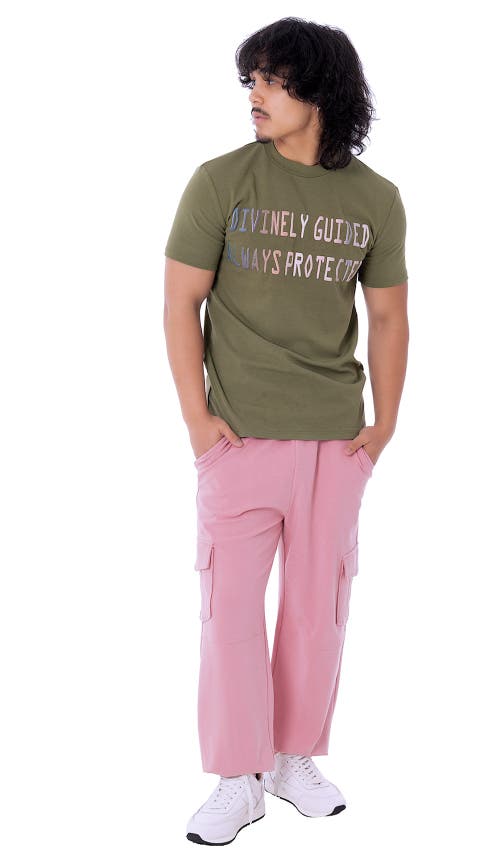 Dai Moda Dm Core Cargo Jogger In Pink