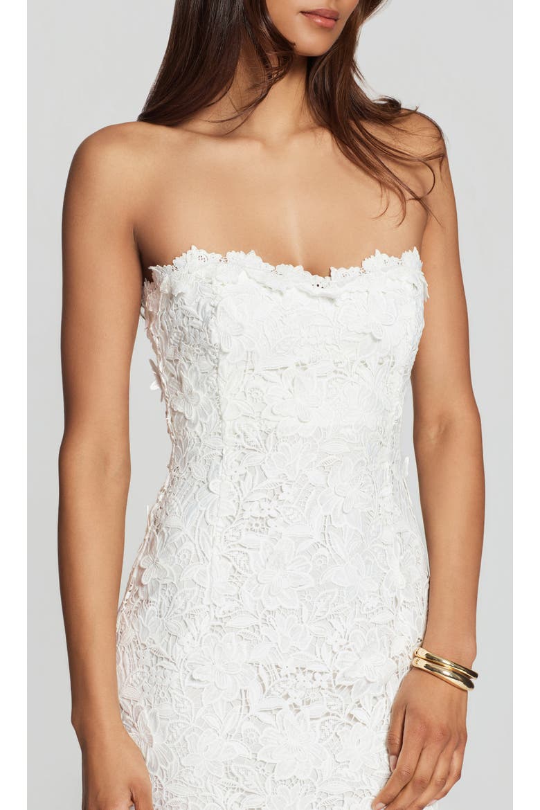 Makaia 3D Butterfly Lace Dress, Alternate, color, White