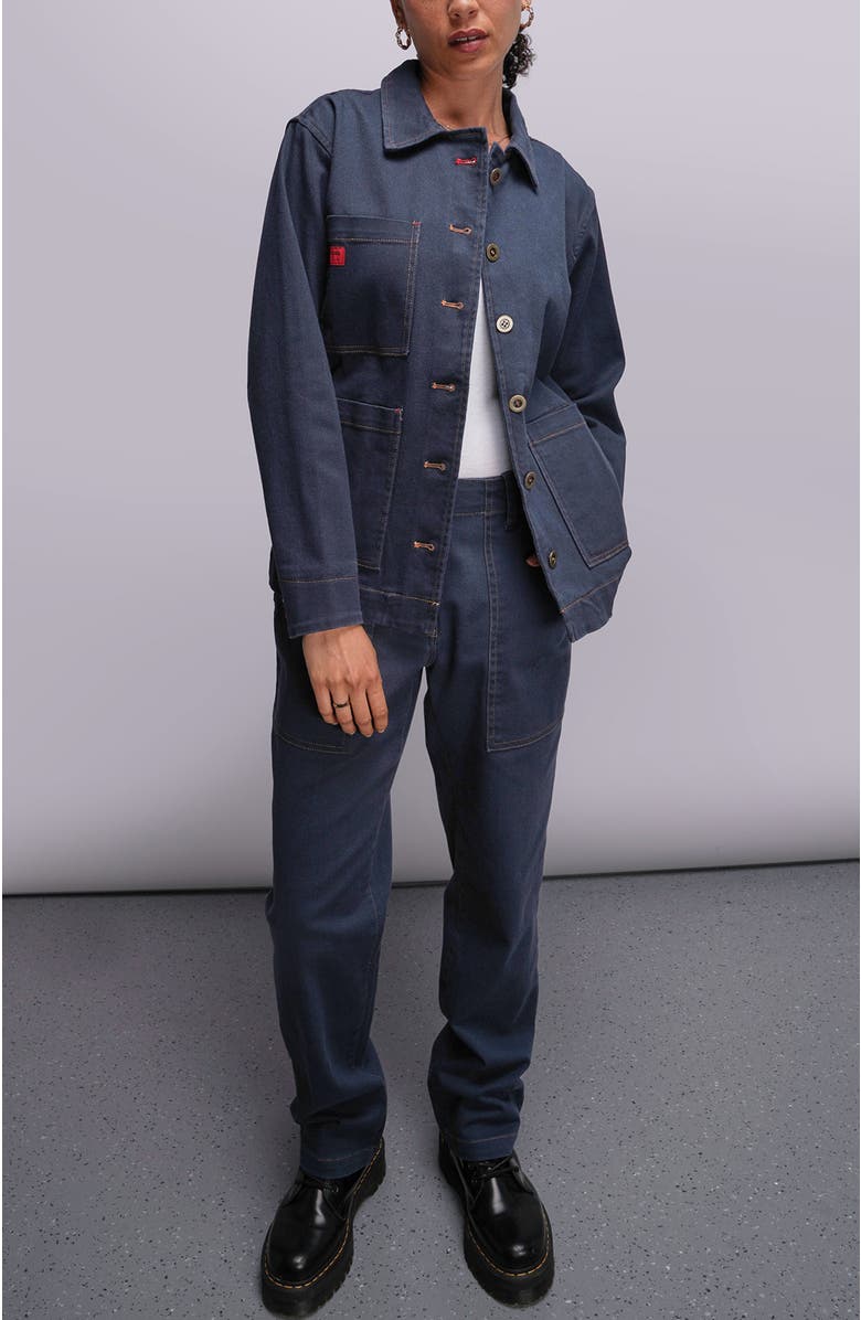 WILDFANG The Essential Denim Utility Jacket, Alternate, color, Navy