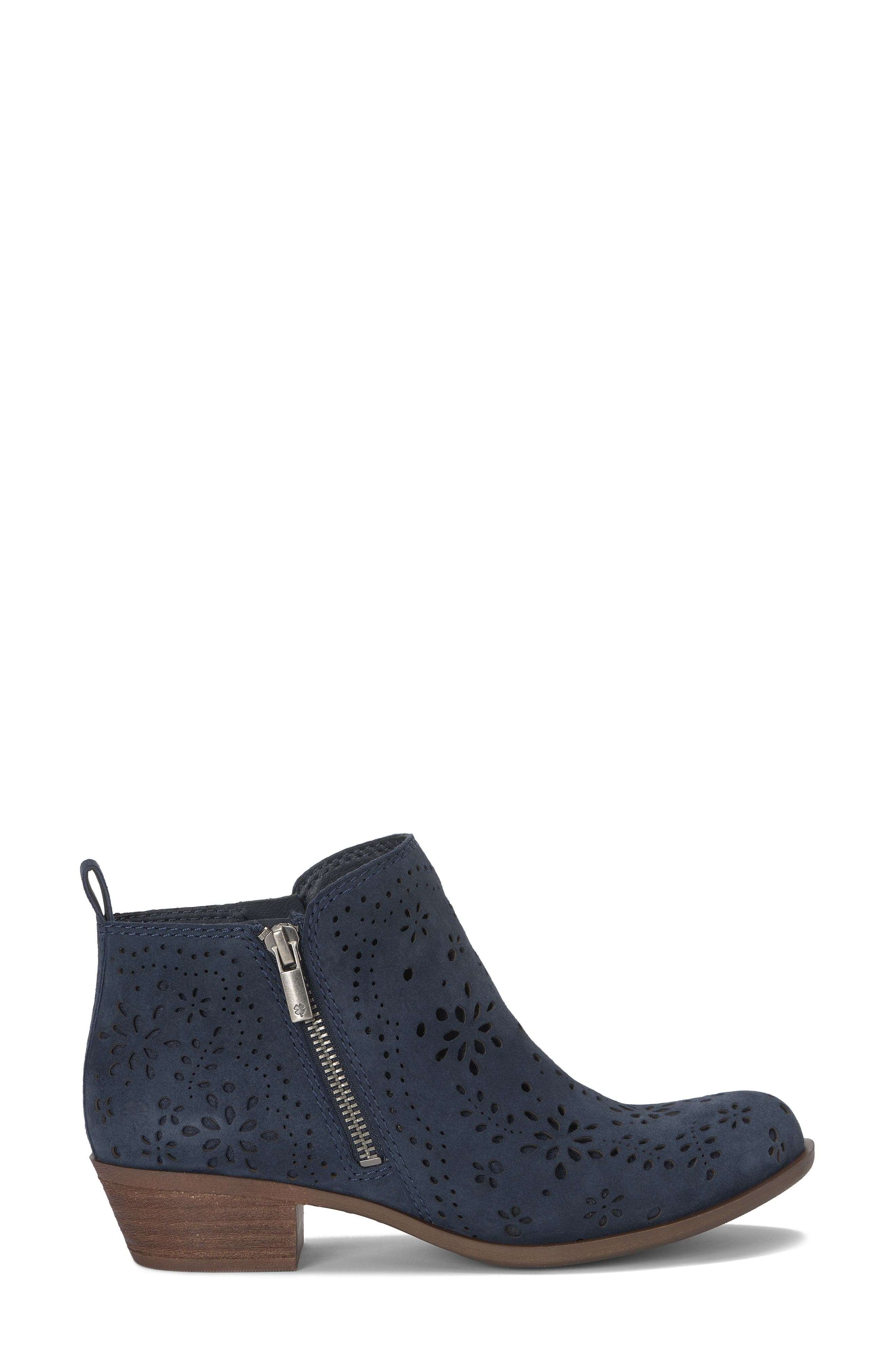 Lucky Brand Basel Bootie, Alternate, color, Navy Blazer Torsue