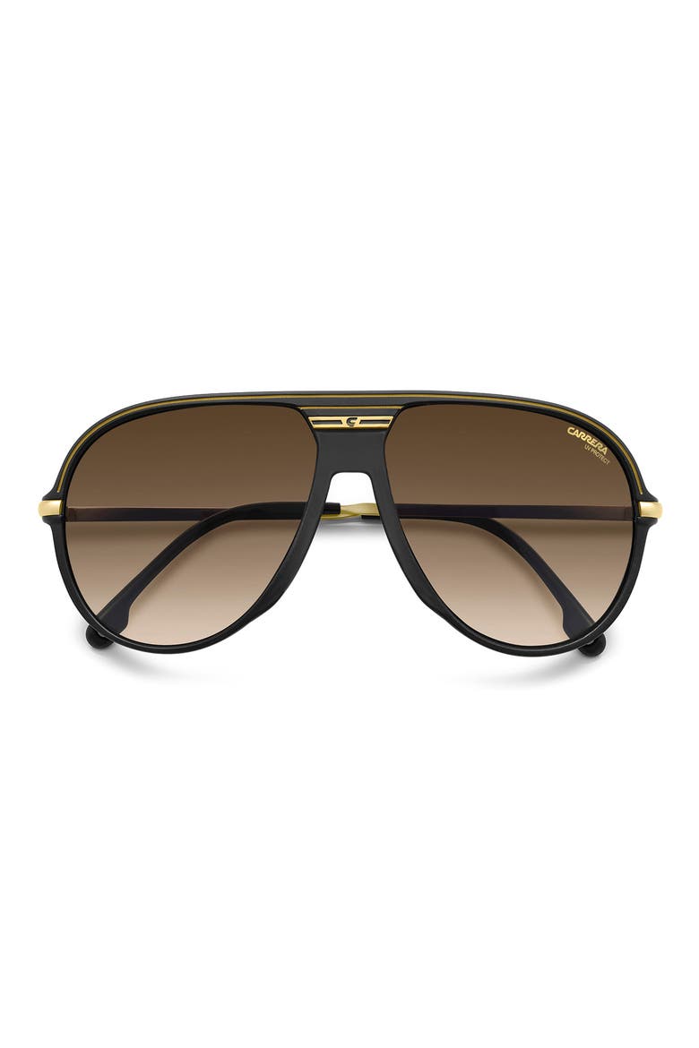 C Sport 61mm Gradient Shield Sunglasses, Alternate, color, BLACK GOLD/ BLACK BROWN GREEN