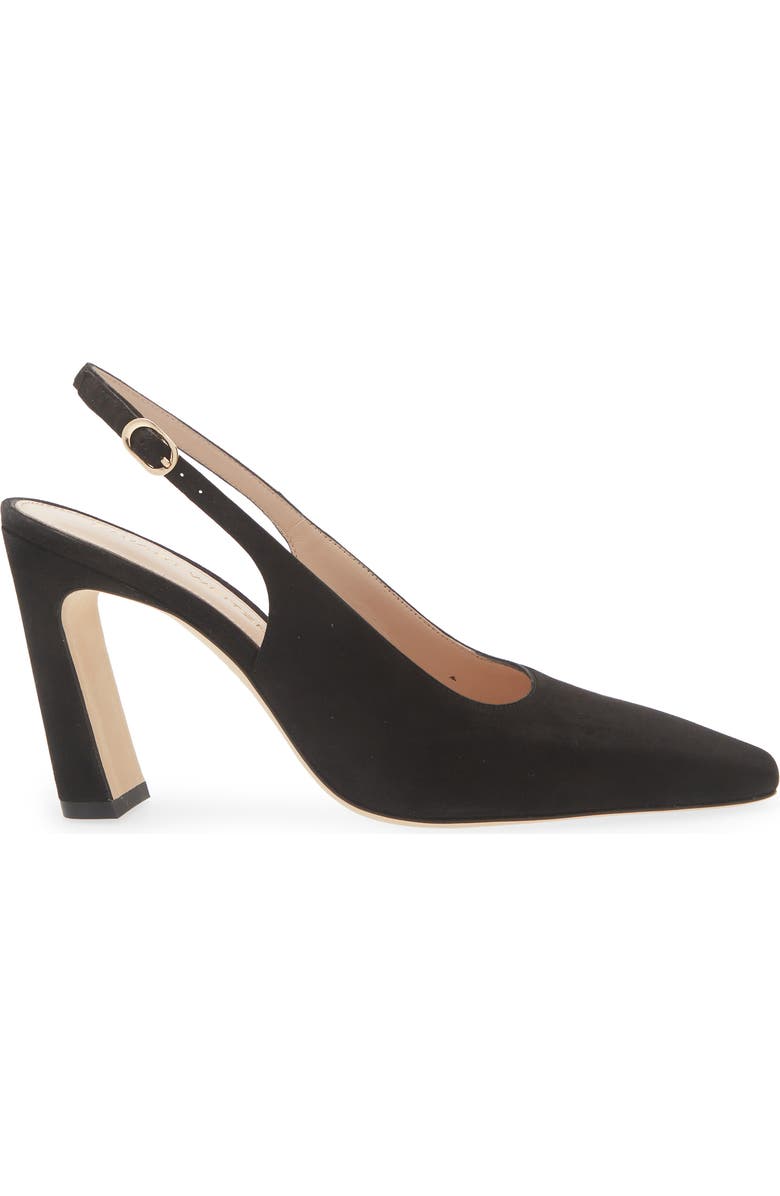 Stuart Weitzman Stassi Slingback Pump, Alternate, color, Black
