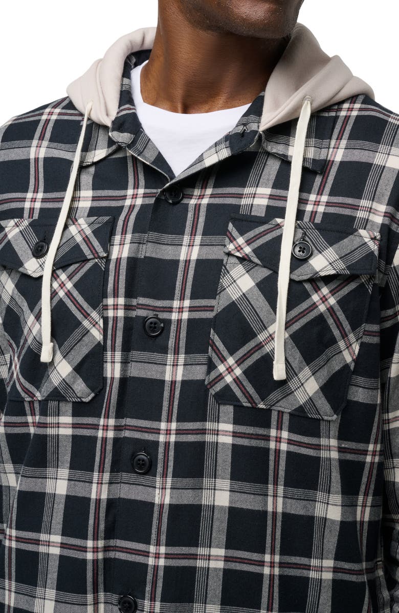 TravisMathew Baubles Plaid Hooded Jacket, Alternate, color, 