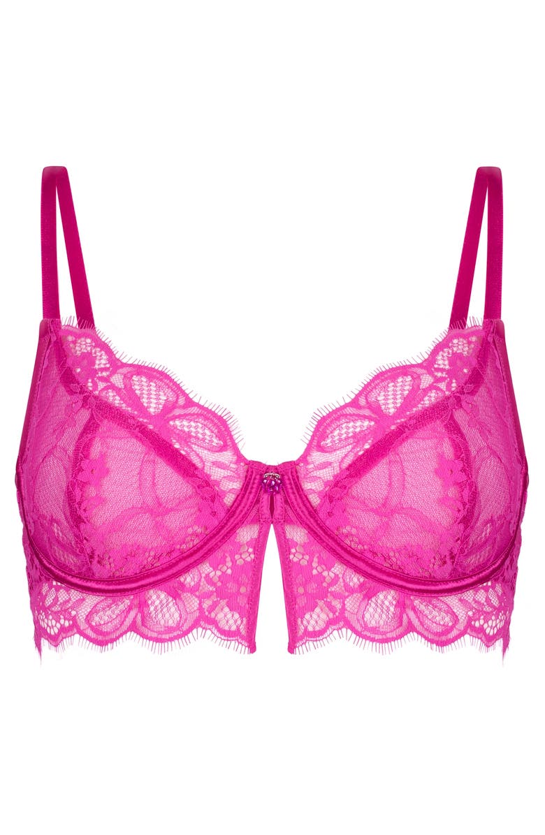 Hunkemöller Prina Unpadded Underwired Bra, Alternate, color, Rose Violet