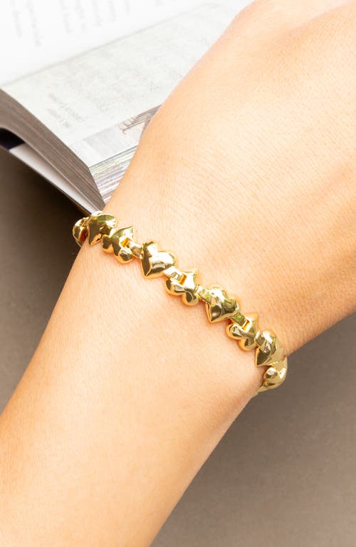 Marlyn Schiff Heart Link Chain Bracelet