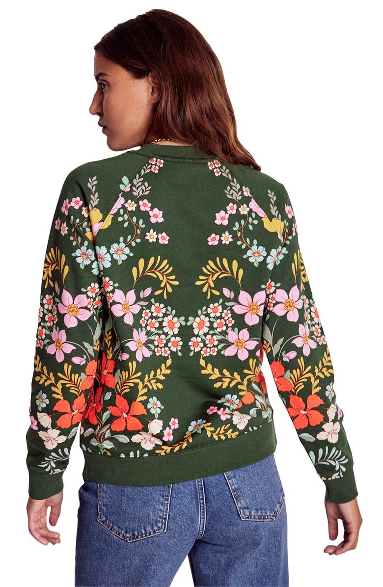 Boden Rosa Cotton Graphic Sweatshirt, Alternate, color, 