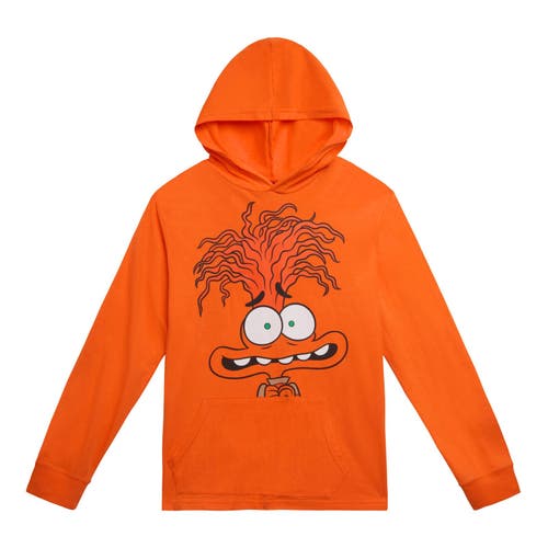 Disney Kids'  Inside Out Long Sleeve Hooded T-shirt In Animal Print