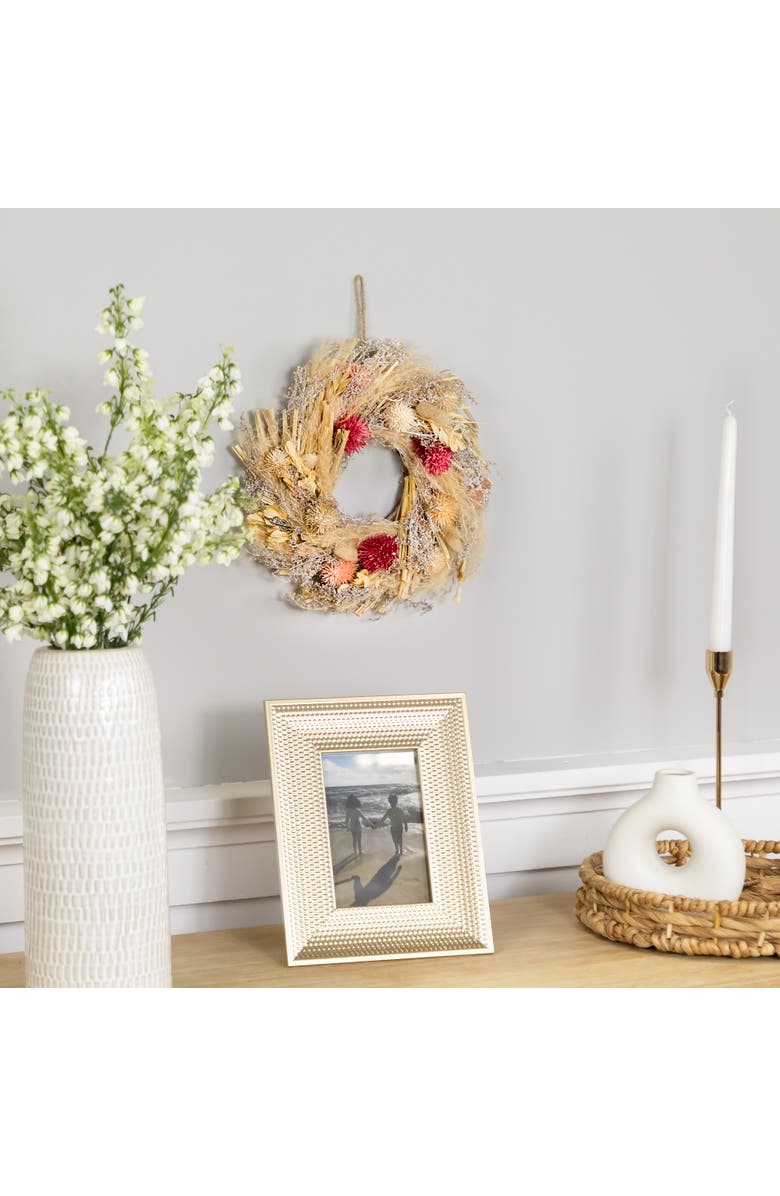 Northlight Pampas Grass and Dried Fall Harvest Floral Wreath - 11", Alternate, color, 