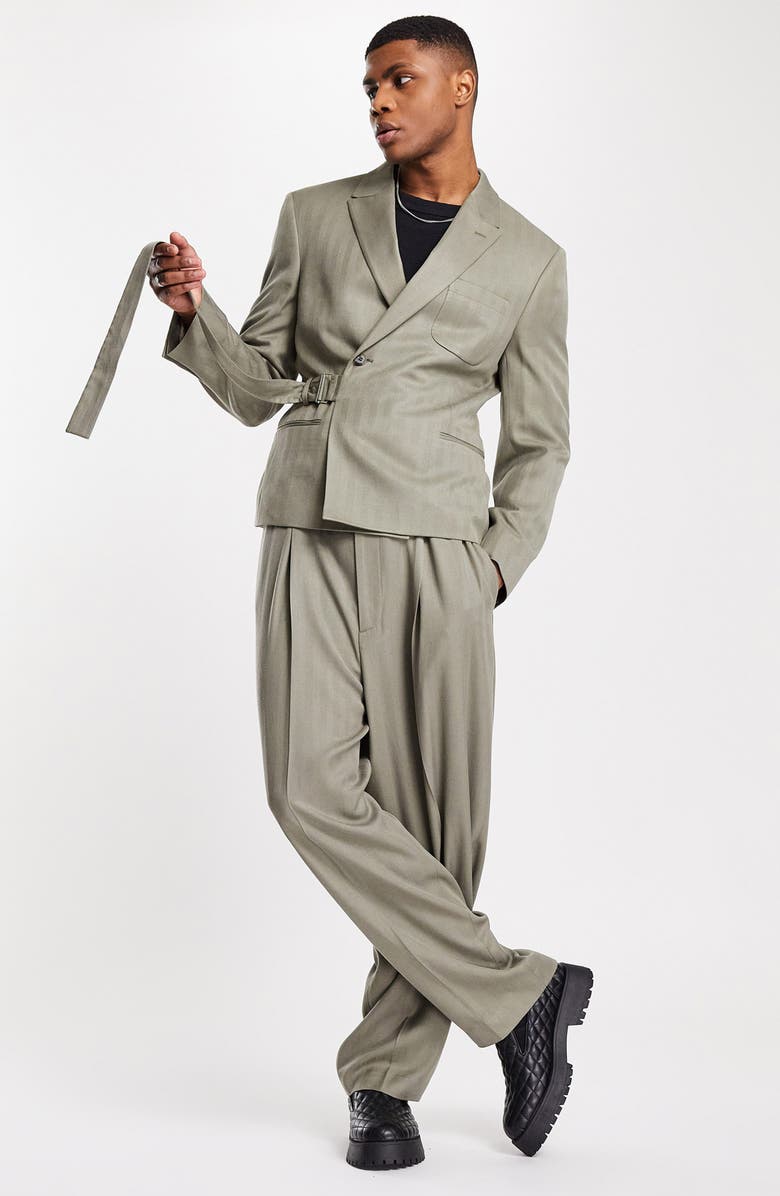 ASOS DESIGN Slim Crop Suit Jacket, Alternate, color, 