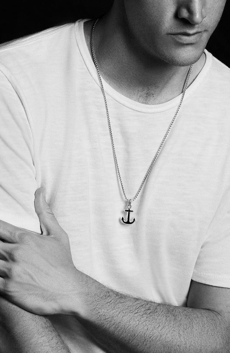 David Yurman Maritime Anchor Amulet, Alternate, color,