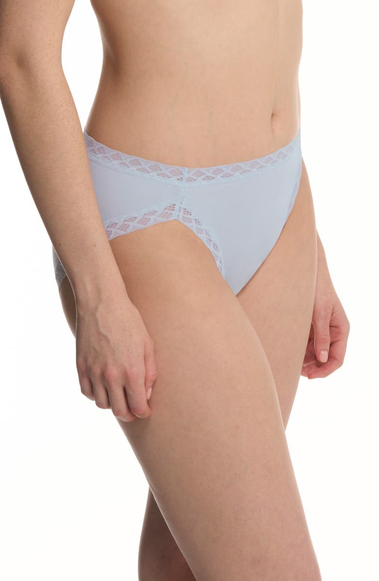 Natori Bliss Cotton French Cut Briefs, Alternate, color, Frosted Sky