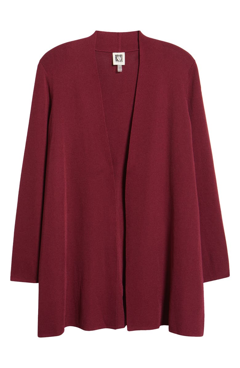 Anne Klein Napa Open Front Longline Cardigan, Alternate, color, 