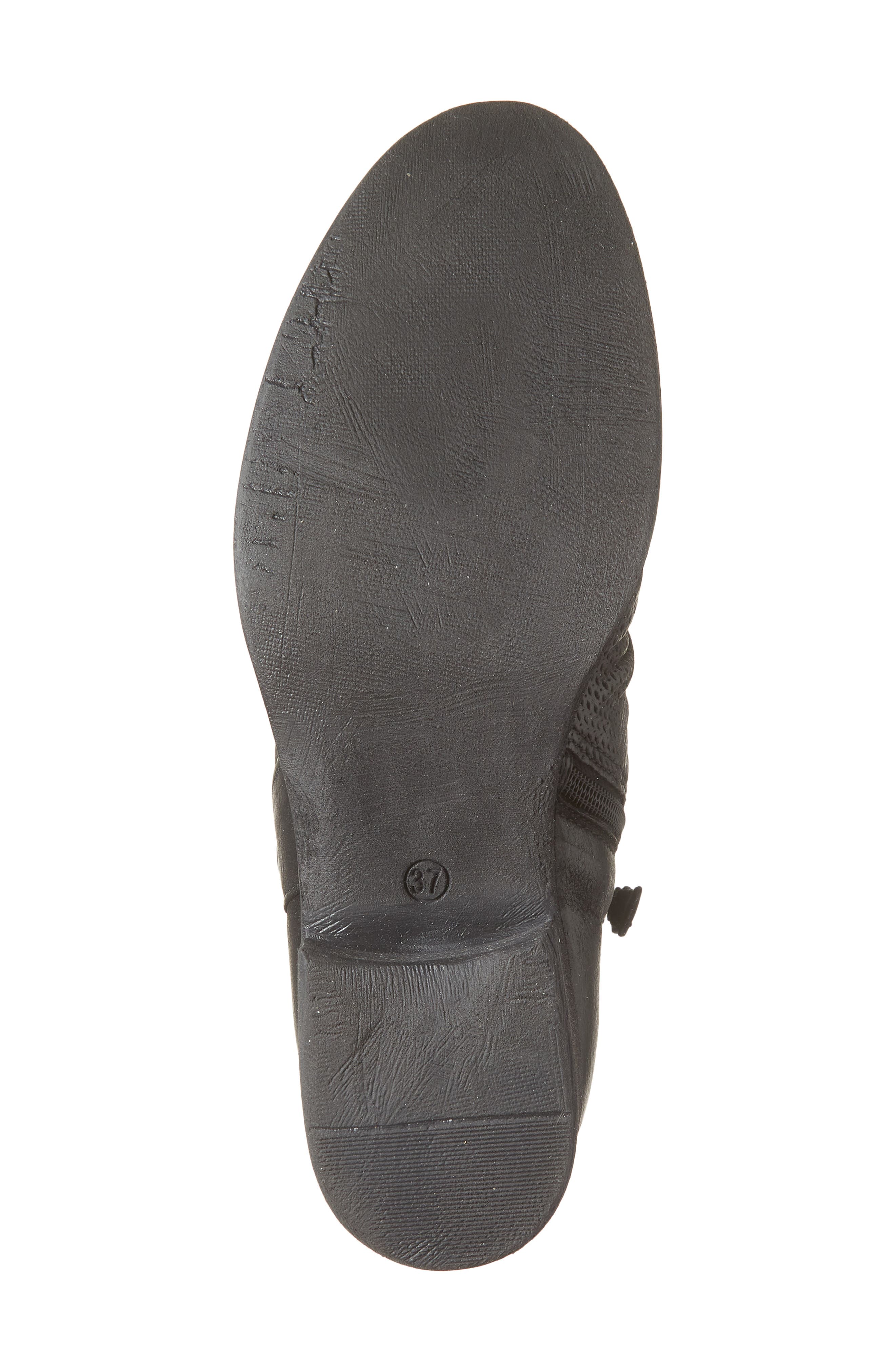 Miz Mooz Sallie Scrunch Leather Boot, Alternate, color, Black Leather