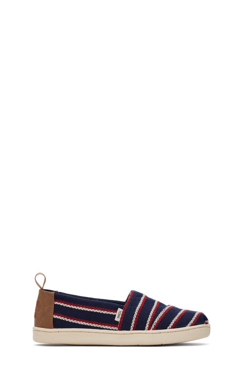 Toms Alpargata Boys Shoes Size: Junior 1, Colour: Navy In Navy
