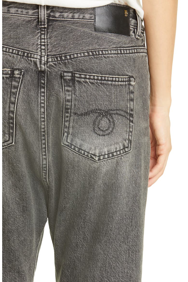 Tailored Drop Crotch Jeans, Alternate, color, LEYTON BLACK