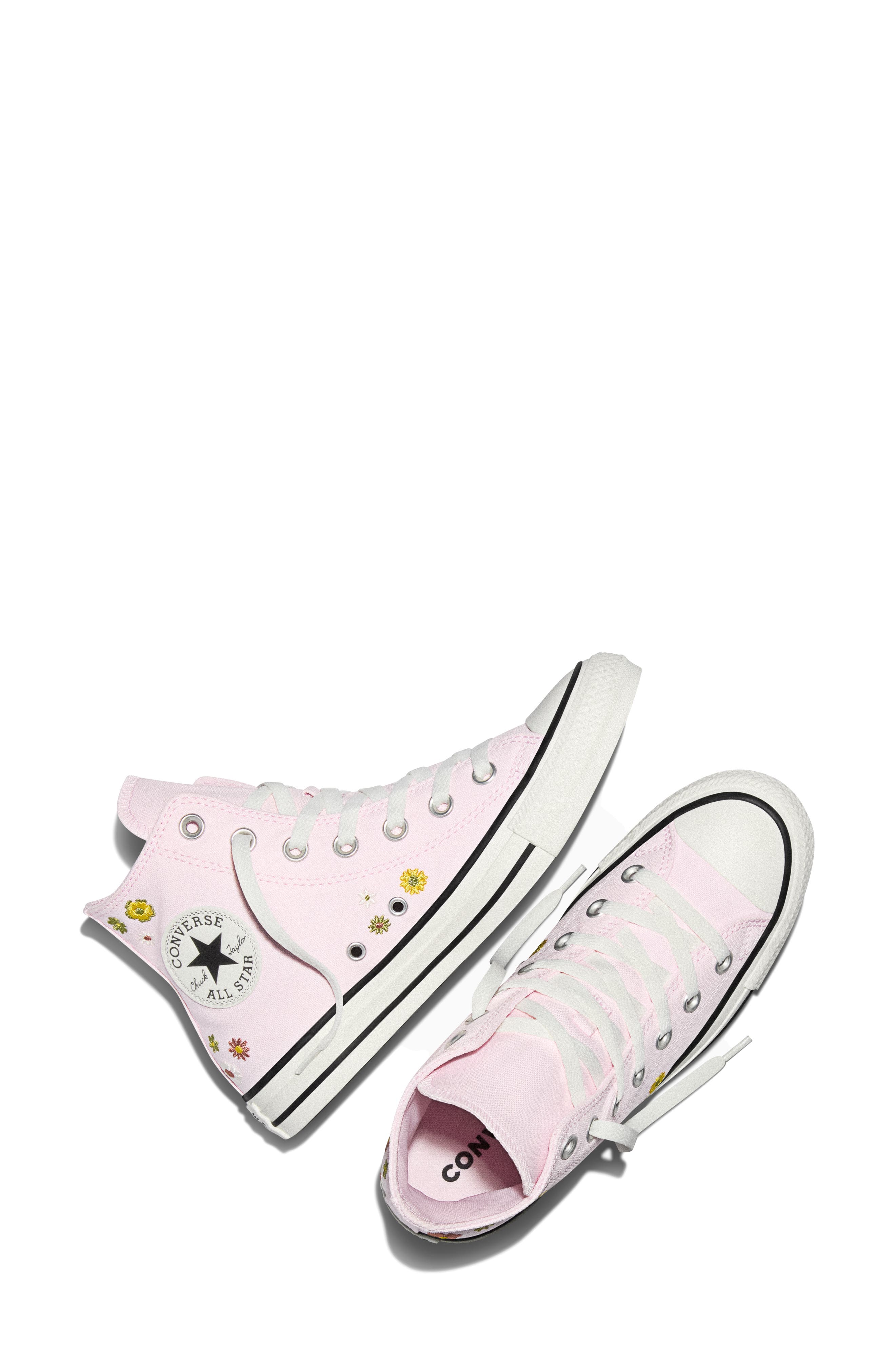 Converse Gender Inclusive Chuck Taylor All Star Floral Embroidered Canvas High Top Sneaker, Alternate, color, New Found Bloom/ In The Weeds