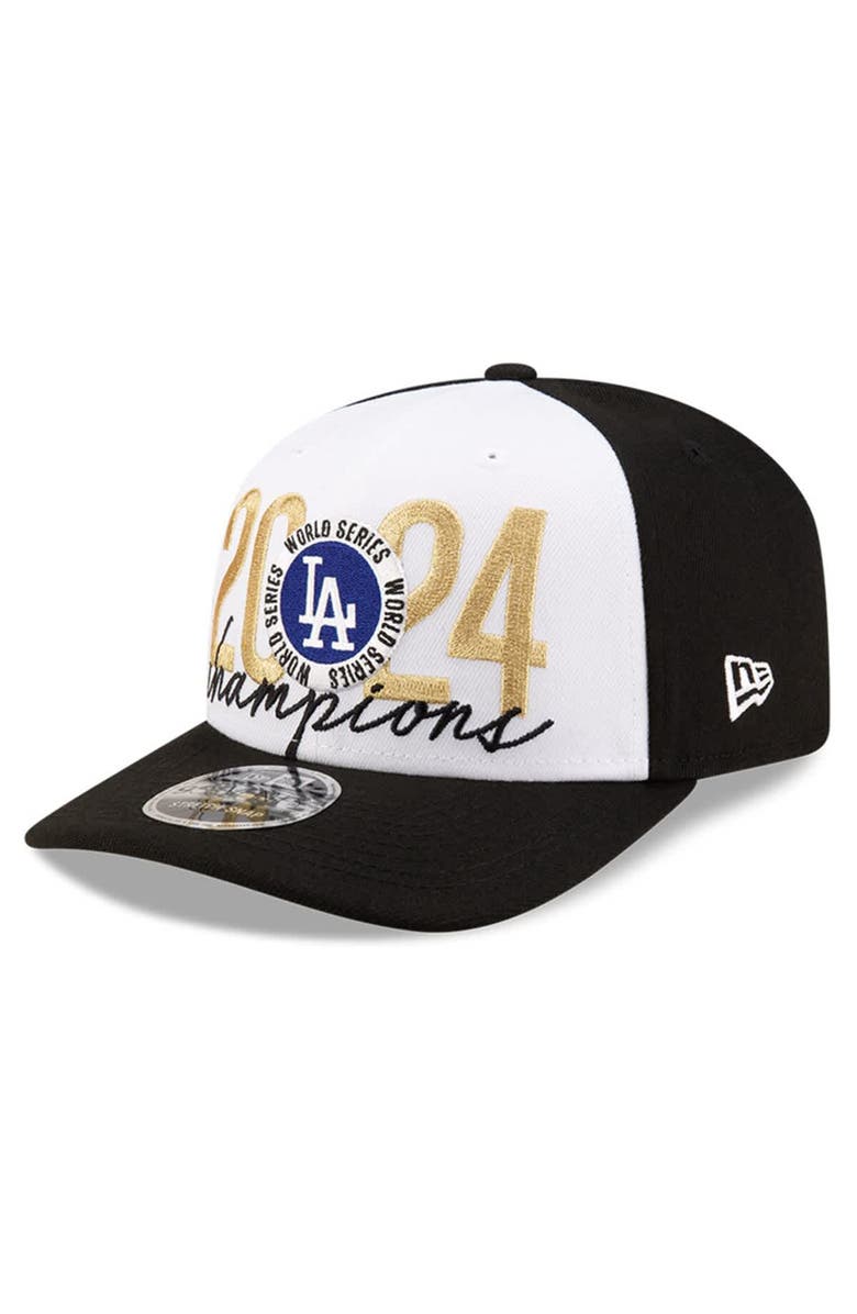 New Era Men's New Era Black Los Angeles Dodgers 2024 World Series Champions Locker Room 9SEVENTY Stretch-Snap Hat, Alternate, color, 